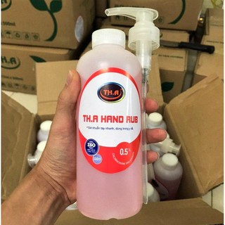 Dung dịch sát khuẩn tay nhanh TH.A Hand Rub 500 ml - [HÀNG CHÍNH HÃNG] - MADE IN VIETNAM