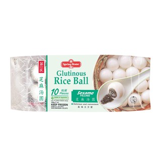 1T*24B Bánh Trôi Nước Mè Đen Spring Home 200gr/ 10 bánh - Singapore/ Glutinous Rice Ball Sesame