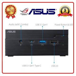 Asus Mini PN40-MKM1PE(ASUS PN40 Intel Pentium J5005/Wi-Fi5/BT5.0/LAN/65W/nOS/ĐEN/HDD PACKING/VESA MOUNT)