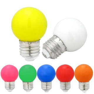 1W E27 mini LED Golf Ball Bulb Globe Light in Blue, Red, Green, Yellow,White