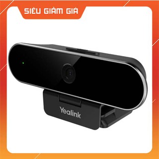 (GIÁ SẬP SÀN) Webcam USB FullHD có Micro để học tại nhà, họp online Yealink UVC20 - Có nắp kinh, dùng cho máy tính, Lap.