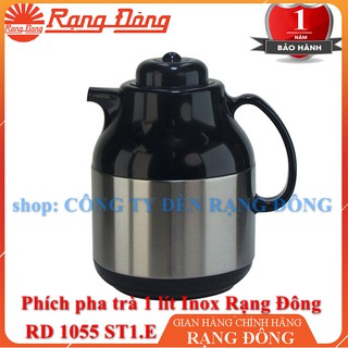 [HÀ NỘI - NHẬN HÀNG TRONG NGÀY] Phích pha trà Rạng Đông 1 lít, Model: RD 1055 ST1.E