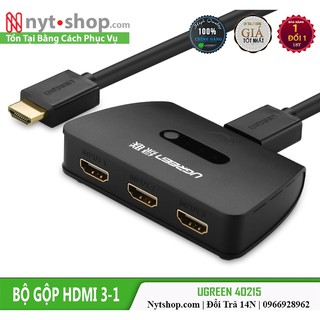 Bộ Gộp HDMI 3-1 Ugreen 40215 - Kết Nối Nhiều Thiết Bị Nguồn Với 1 Màn Hình