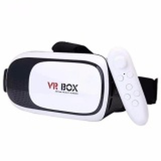 Kính thực tế ảo VR Box phiên bản 2 (Trắng) + Tặng 1 tay cầm chơi game bluetooth
