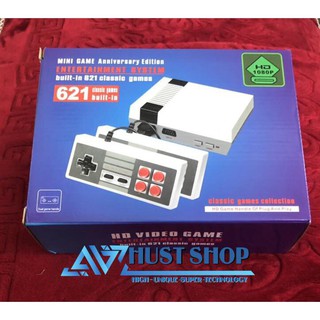 Máy Chơi Game 4 Nút NES HDMI 621 Games Cổ Điển Cực Hay Tích Hợp Sẵn