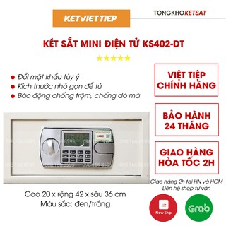 Két sắt khách sạn cao cấp KS402-DT Việt Tiệp khóa điện tử cỡ nhỏ mini để vừa tủ quần áo