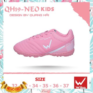 [Shop Bán Lỗ Xin Đánh Giá 5 ⭐] Giày bóng đá trẻ em wika KID QH19-NEO,giày đá bóng trẻ em hàng chính hãng khâu full đế tặ
