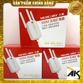 [ Rẻ Vô Địch ]Bộ kích sóng wifi 3 râu chính hãng Mercury MW310RE 300Mbps