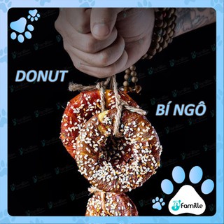 [HANDMADE] Bánh Thưởng Donut Bí Ngô ~ Snack Dinh Dưỡng Cho Chó ~ Đồ Ăn Vặt Cho Chó Mèo - JFamille Pet Snack