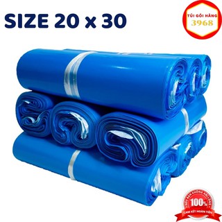Túi gói hàng niêm phong cao cấp size 20 X 30 màu xanh dương