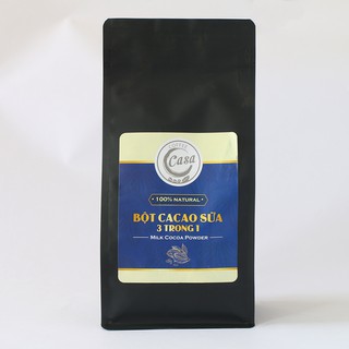 Bột Cacao sữa Natural 3 in 1 thơm ngon đậm vị 500gr - Casa Coffee