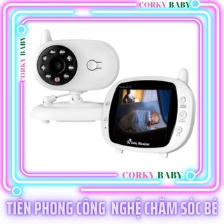 Máy báo khóc Baby Monitor CORKY BABY MBK05 Full HD 3,5 inh siêu nét