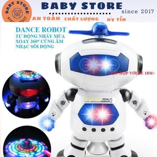 💖 𝑭𝑹𝑬𝑬𝑺𝑯𝑰𝑷 💖 Robot Thông Minh Nhảy MúaTheo NHạc Xoay 360 Độ DANCE ROBOT Dành cho bé từ 18M+
