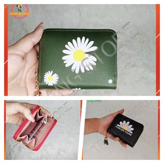 [CÓ VIDEO] Ví hoa cúc 2 ngăn xinh mini có thể bỏ túi, đựng thẻ tiện ích - VMN001