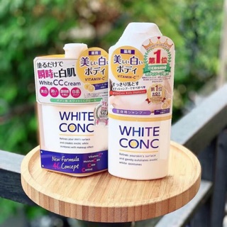 Combo sữa tắm + kem dưỡng thể white conc Cc