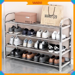 [𝗙𝗿𝗲𝗲𝘀𝗵𝗶𝗽] Kệ để giày dép 3,4,5, 6 tầng khung inox cao cấp, dễ dàng tháo rời VANDO (1)