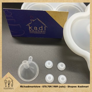Phễu chiết mini + Nắp đậy 🍩FREESHIP🍩 chống tràn cho khuôn mochi giọt nước - Kadi Mart (1)