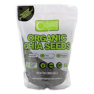 Hạt chia xanh nhập khẩu úc absolute organic chia seeds túi 1kg hutohouse