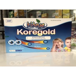 Kideye koregold - Cải thiện thị lực, cho mắt sáng, khỏe; hỗ trợ điều trị mờ mắt, cận thị