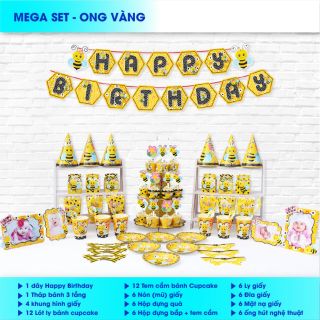 (MEGA) Set sinh nhật ong vàng