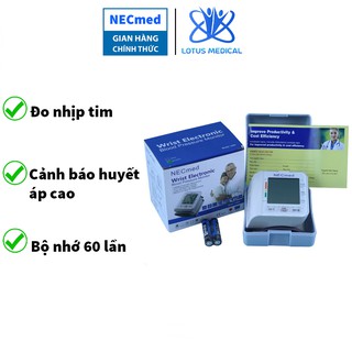 Máy đo huyết áp cổ tay NECMED LX800 – Dụng cụ đo huyết áp cổ tay tự động