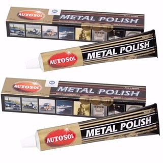 2 Tuýt Kem đánh bóng kim loại Autosol Metal Polish 75ml