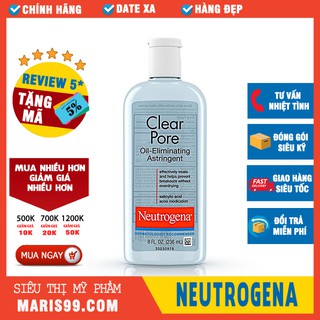 Nước Hoa Hồng Neutrogena Clear Pore Oil Eliminating Astringent (236ml) _ NTG002NHH