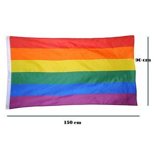 Cờ Lục Sắc LGBT kích thước 90*150 cm & 60*90 cm