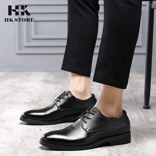 Giày tây nam buộc dây cao cấp - giày công sở nam 👑 HK STORE 👑 da bò cao cấp thật 100% bảo hành 12 tháng