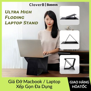 Giá Đỡ Macbook Baseus Ultra High Folding Laptop Stand Xếp Gọn Đa Dung Thay Đổi Nhiều Góc Độ, Hỗ Trợ Làm Việc Đứng