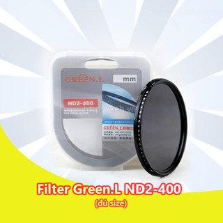 TDS28 Kính lọc giảm sáng ND Filter Green.L NDx 2-400 cho ống kính máy ảnh (đủ size) Sechu-9002