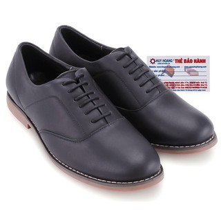 Giày nam thời trang cột dây màu đen HW7711 (1)