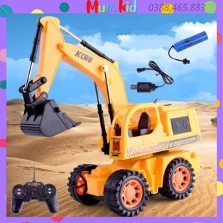 Đồ chơi trẻ em máy xúc điều khiển từ xa cho bé, đồ chơi giáo dục thông minh và sáng tạo MUMKID 25