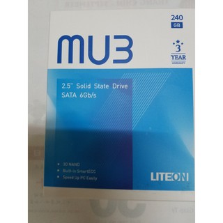 Ổ cứng SSD Liteon MU3 TH6 Sata 240Gb (Tem Minh thông, Made in Taiwan)