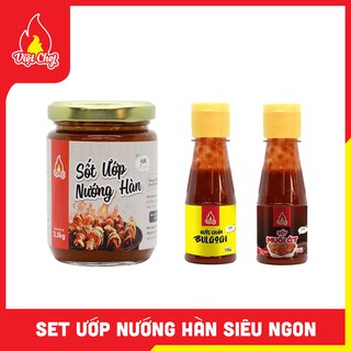 Combo 1 Sốt Ướp Nướng Hàn & 1 Nước Chấm Bulgogi & 1 Chai Sốt Muối Ớt - Việt Chef