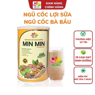 Ngũ cốc bà bầu Min Min ❤️FREE SHIP❤️ Bột ngũ cốc bầu MinMin - ngu coc loi sua - bổ sung vitamin cho mẹ & bé 29hạt (500g)