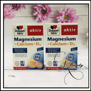 (Hàng Đức) Viên uống Magnesium + calcium+ D3