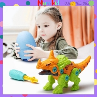 Đồ chơi trẻ em lắp ráp ghép mô hình trứng khủng long cho bé thông minh và sáng tạo MUMKID 11