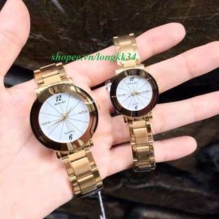 [Có bán lẻ] Đồng hồ đôi Nam Nữ nhãn hiệu HALEI 457 dành cho các cặp tình nhân yêu nhau