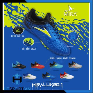Giày đá bóng Mira Lux 20.1 Giày Bóng Đá Đá Banh Sân Cỏ Nhân Tạo Chính Hãng Full Box