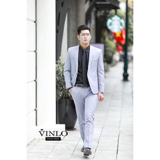 VINLO💗[Đẹp_Độc_Rẻ][Set AV6]Áo Vest nam màu Ghi cao cấp, body kiểu Hàn Quốc
