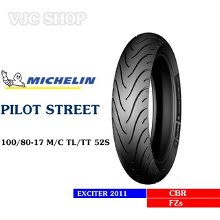 Vỏ ( Lốp ) xe Michelin Pilot Street 100/80-17 TL/TT Thái Lan _ Lốp Trung Thành