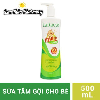 Lactacyd Milky 500ml Chính Hãng Sữa Tắm Gội Cho Bé Nhỏ Giá Tốt