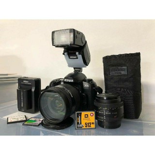 COMBO Máy ảnh DSLR NIKON D100 & Lens Nikkor 50 1.8D & Flash Nikon Speedlight SB-50DX