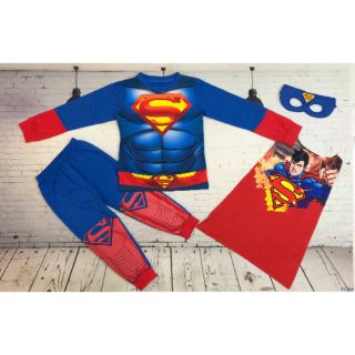 Quần áo siêu nhân Siêu nhân 3D dài tay cho bé