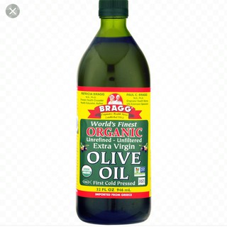Dầu Extra Virgin Olive Ép Lạnh Hữu Cơ 946ml-Bragg