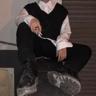 Áo gile style Hàn Quốc ghi lê basic, áo gile trơn unisex form rộng cố chữ V