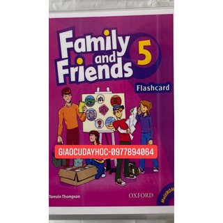 Flashcards Family and Friends 5- phiên bản 1st - ép plastics bền đẹp