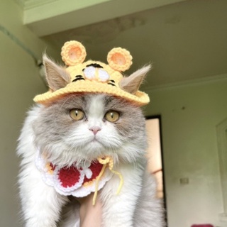 Mũ Yếm Len chó mèo handmade siu xinh