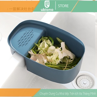 Khay lọc rác bồn rửa chén,rổ lọc thức ăn thừa đa năng bằng nhựa nguyên sinh PP UBIONO UB02